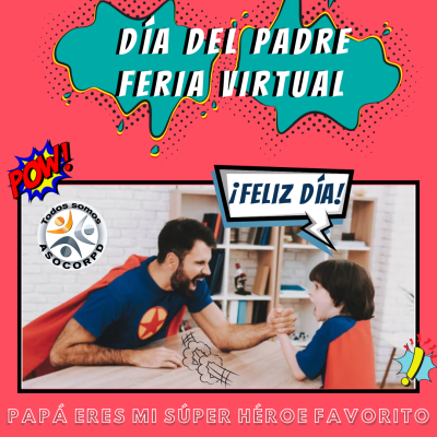 Dia-del-Padre-Comic-Super-Heroe-con-Rosa-Post-para-Instagram